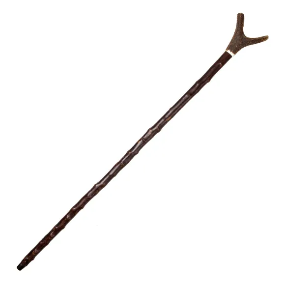 Abbeyhorn X Mj - Hiking Pole Made Of Deer Antlers