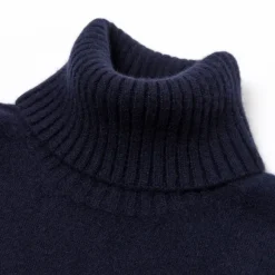 Alta Badia Turtleneck Sweater Made Of Pure Duvet Cashmere