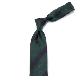 Archivio Storico: Tie "Blocco Di Shantung" In Pure Silk - Handrolled