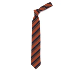 Archivio Storico: Tie "Multipli Estivi" In Wool And Cotton - Handrolle
