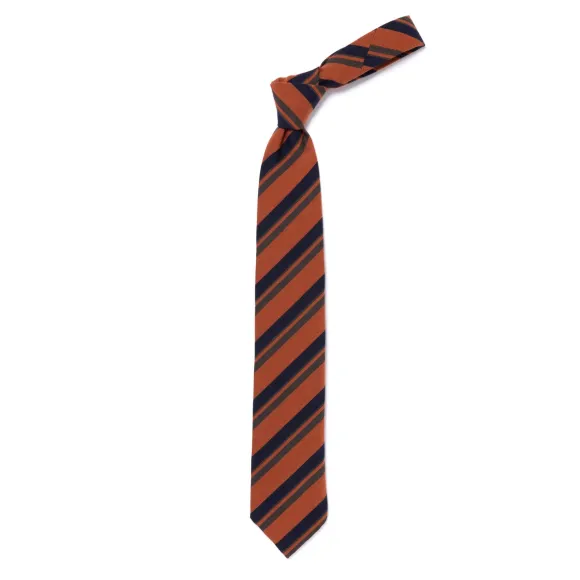 Archivio Storico: Tie "Multipli Estivi" In Wool And Cotton - Handrolle