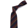 Archivio Storico: Tie "Multipli Estivi" In Wool And Cotton - Handrolle