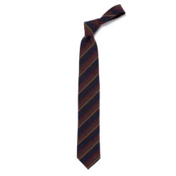 Archivio Storico: Tie "Multipli Estivi" In Wool And Cotton - Handrolle