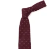 Archivio Storico: Tie "Quadri Jacquard" In Silk And Wool - Handrolled