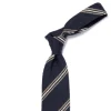 Archivio Storico: Tie "Striscia Di Shantung" In Pure Silk - Handrolled