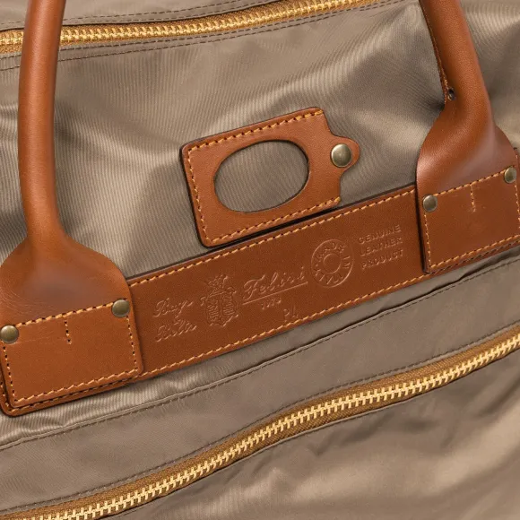 Bag "Training I" Made Of Felisi-Nylon And Saddle Leather - Handcrafted