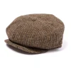 Balloon Cap "Tremelo" From British Harris Tweed - Handmade For Gentlem