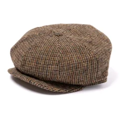 Balloon Cap "Tremelo" From British Harris Tweed - Handmade For Gentlem