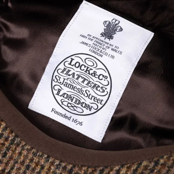 Balloon Cap "Tremelo" From British Harris Tweed - Handmade For Gentlem