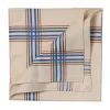 Beige Patterned Cotton Handkerchief