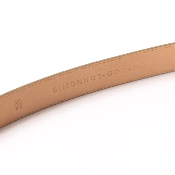 Belt Made Of Original "Suede Skin" Calfskin - Handcrafted