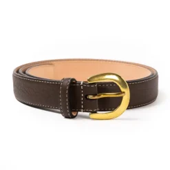 Belt Made Of Original "Taurillons" Cub Leather - Handcrafted