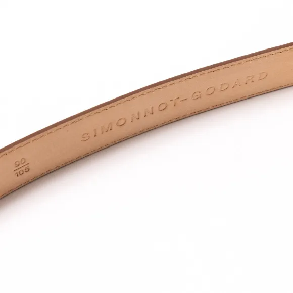 Belt Made Of Original "Taurillons" Made Of Cub Leather - Handcrafted