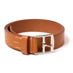 Belt "Saddle Strap" Made Of Light Brown Saddle Leather - Handcrafted