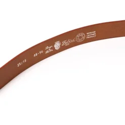 Belt "Saddle Strap" Made Of Light Brown Saddle Leather - Handcrafted