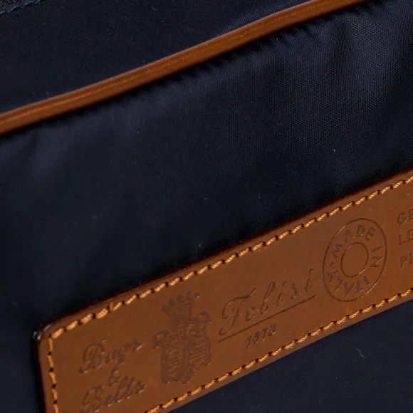 Big Washable Made Of Felisi Nylon And Saddle Leather