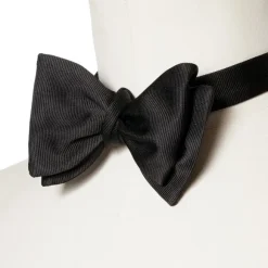 Black Bow Tie Made Of Pure Silk