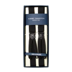 Black Elastic Suspender To Button