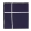 Blue Patterned Handkerchief "Socotra" Made Of Fine Cotton - Hand-Rolle