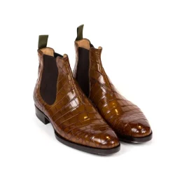 Boot "Chelsea" Made Of Crocodile Leather - Purely Handcrafted