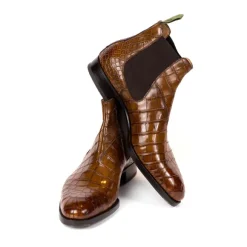 Boot "Chelsea" Made Of Crocodile Leather - Purely Handcrafted