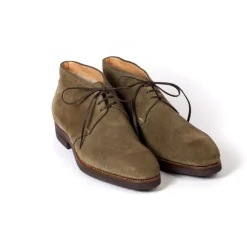 Boote "Chukka" With Lambskin Lining Made Of Suede