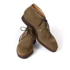 Boote "Chukka" With Lambskin Lining Made Of Suede