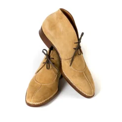 Bootee "French Norvegian" Made Of Light Brown Kudu-Antilope Full-Grain Leather