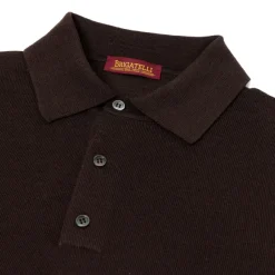 Brigatelli Dal 1922 Per Michael Jondral: Knitted Polo In The Finest Me