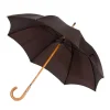 Brown Umbrella "Traveller" With Wooden Handle