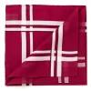 Burgundy Handkerchief "Picasso" Made Of Pure Cotton
