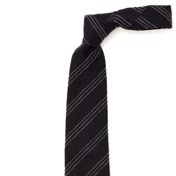 Ca Archivio Storico: Tie "Garza D'Autunno" In Wool And Silk - Handroll