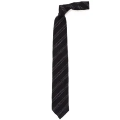 Ca Archivio Storico: Tie "Garza D'Autunno" In Wool And Silk - Handroll