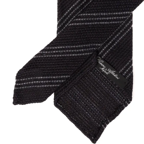 Ca Archivio Storico: Tie "Garza D'Autunno" In Wool And Silk - Handroll