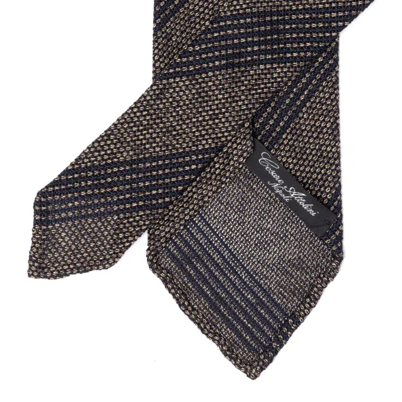Ca Archivio Storico: Tie "Garza Morbido" In Wool And Silk - Hand Rolle