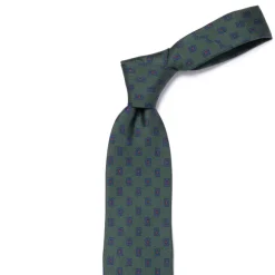Ca Archivio Storico: Tie "Medaglione Quadretto" In Pure Silk - Handrol