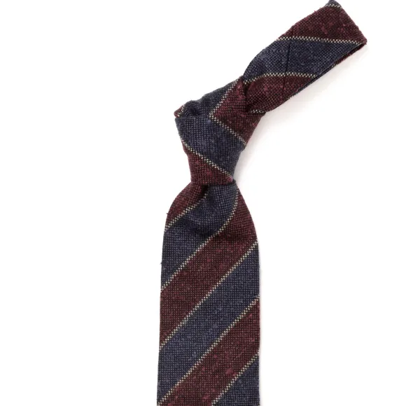 Ca Archivio Storico: Tie "Nuova Universita" In Wool And Silk - Handrol