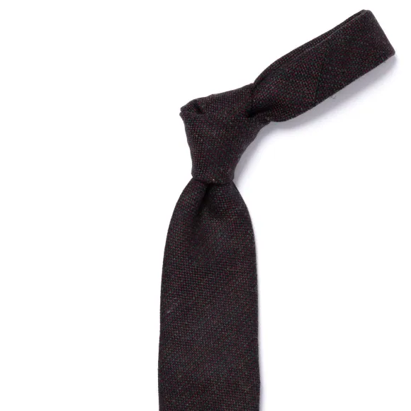 Ca Archivio Storico: Tie "Nuovo Tweed" In Pure Wool - Hand Rolled