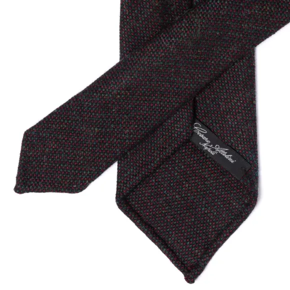 Ca Archivio Storico: Tie "Nuovo Tweed" In Pure Wool - Hand Rolled