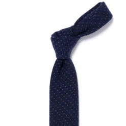Ca Archivio Storico: Tie "Puntini" In Pure Cashmere - Handrolled