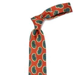 Ca Archivio Storico: Tie "Reni Divertenti" In Pure Silk - Handrolled