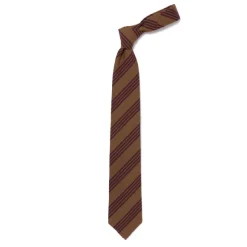 Ca Archivio Storico: Tie "Scuola Superiore" In Wool And Cotton - Hand