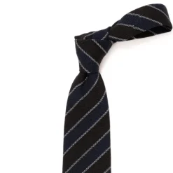 Ca Archivio Storico: Tie "Striscia Del Studente" In Wool And Silk - Ha