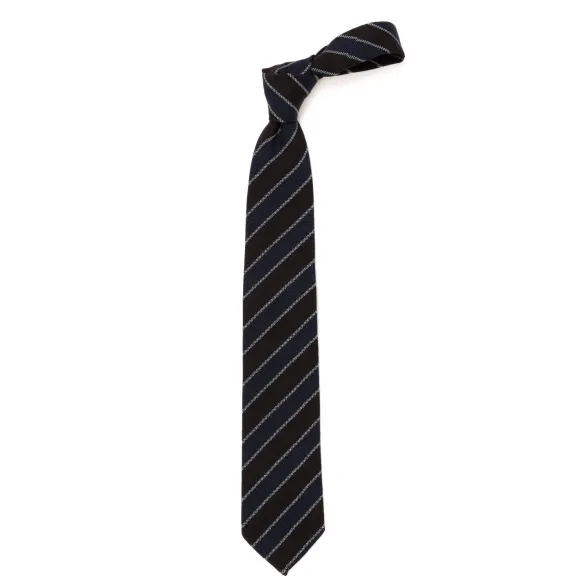 Ca Archivio Storico: Tie "Striscia Del Studente" In Wool And Silk - Ha