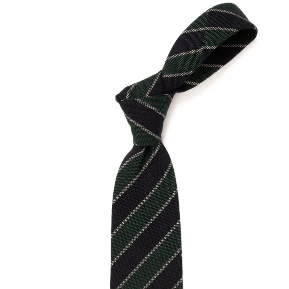 Ca Archivio Storico: Tie "Striscia Del Studente" In Wool And Silk - Ha