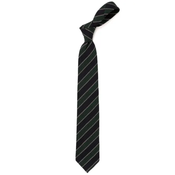 Ca Archivio Storico: Tie "Striscia Del Studente" In Wool And Silk - Ha