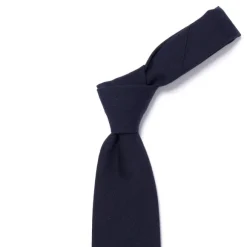 Ca Archivio Storico: Tie "Unita In Blu" Made Of Pure Wool And Cotton-