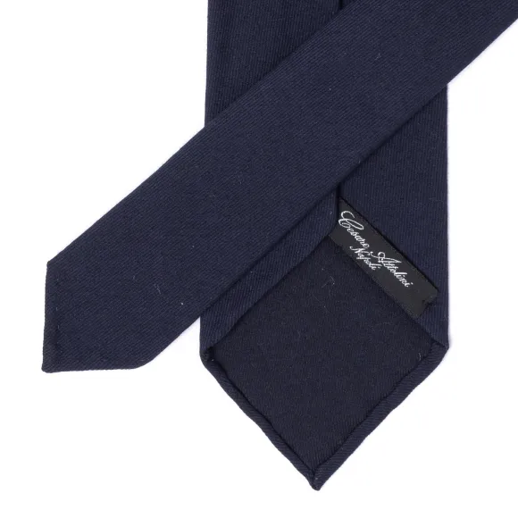 Ca Archivio Storico: Tie "Unita In Blu" Made Of Pure Wool And Cotton-