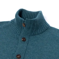 Cardigan "Lakeland Turtle" In 2 Ply Geelong Lambswool