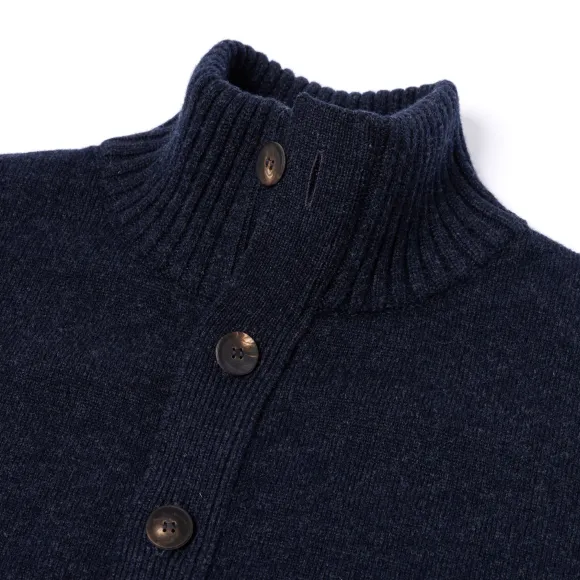 Cardigan "Lakeland Turtle" Made Of 2 Ply-Geelong Lambswool
